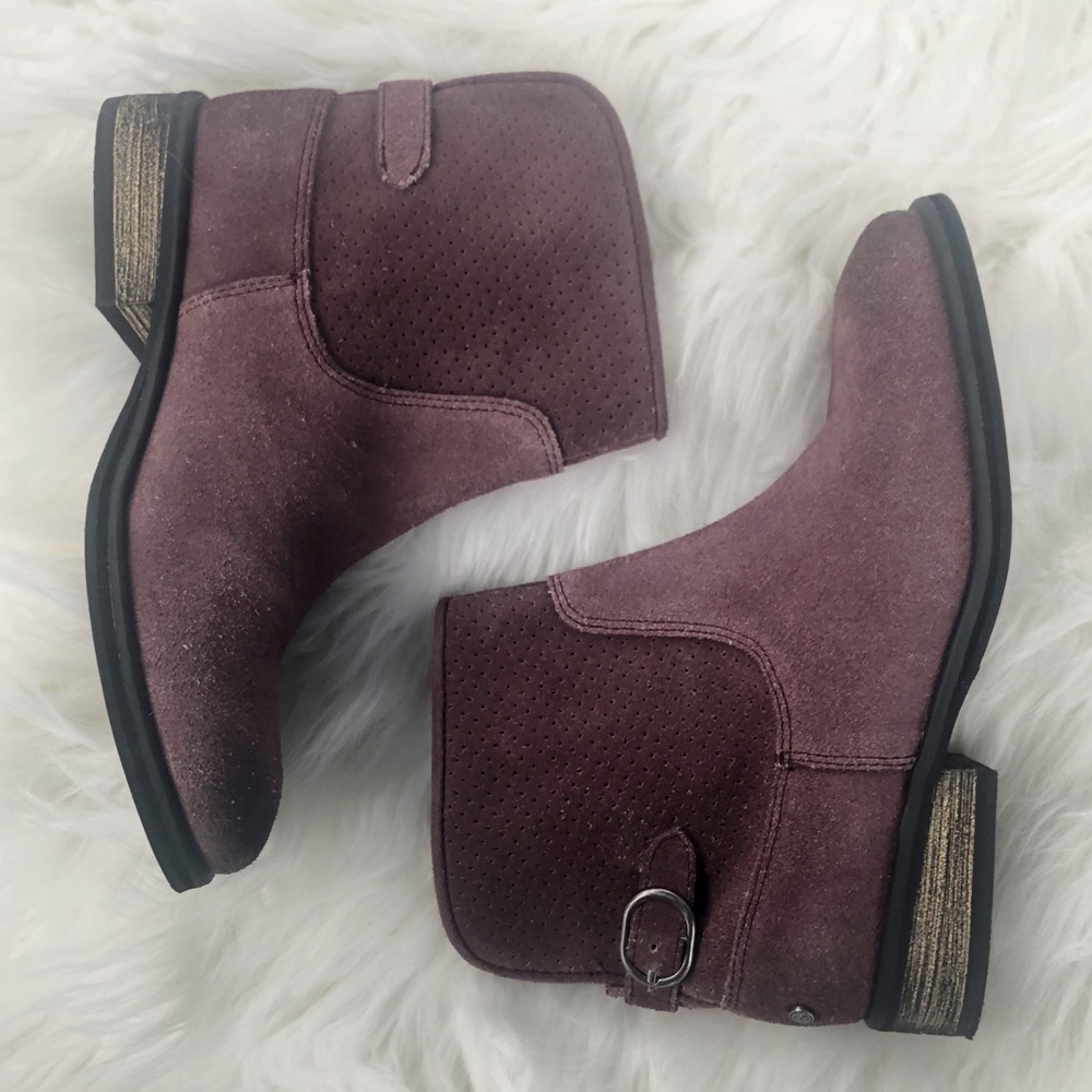 Treasure & Bond Madison Purple Suede Ankle Boots